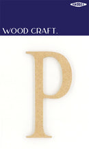 White Smoke Wooden Alphabet Letter  P Woodcraft