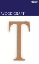 White Smoke Wooden Alphabet Letter  T Woodcraft