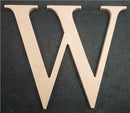 Dark Slate Gray Wooden Alphabet Letter  W Woodcraft