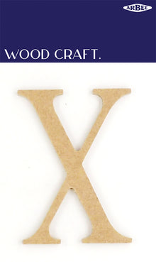 White Smoke Wooden Alphabet Letter  X Woodcraft