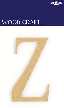 White Smoke Wooden Alphabet Letter  Z Woodcraft