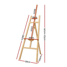 White Smoke "Artiss" A-Frame Wooden Painting Easel, Pine Wood, 175cm Easels