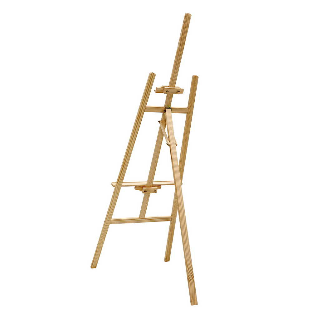 White Smoke "Artiss" A-Frame Wooden Painting Easel, Pine Wood, 175cm Easels