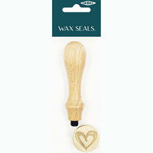 White Smoke Wax Seal Wood Stamp, Heart Modelling and Casting Supplies