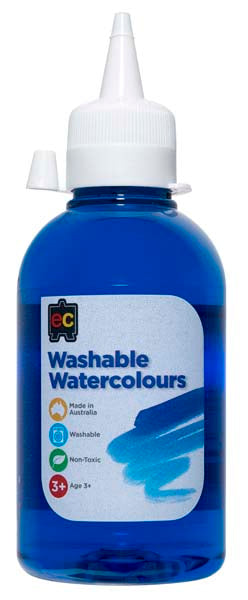 White Smoke EC Washable Watercolours 250mL Blue Kids Paints
