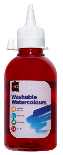 White Smoke EC Washable Watercolours 250mL Orange Kids Paints