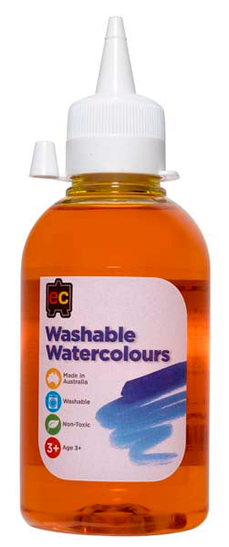 White Smoke EC Washable Watercolours 250mL Yellow Kids Paints