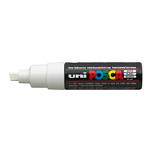 White Smoke Posca PC 8K Bold Chisel Tip Paint Marker, White Paint Markers