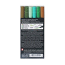 Dark Slate Gray Koi Brush Pen, Set of 6, Nature Colours Pens and Markers