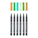 White Smoke Koi Brush Pen, Set of 6, Nature Colours Pens and Markers
