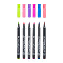 White Smoke Koi Brush Pen, Set of 6, Flowers Pens and Markers