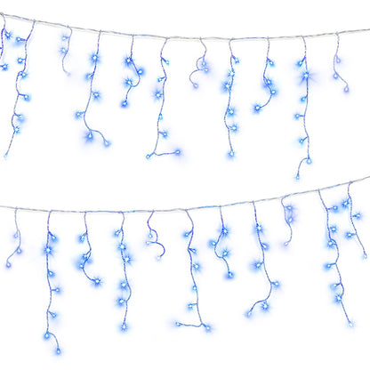 White Smoke Jingle Jollys 32M Christmas Lights Solar Icicle String Lights 960 LED Blue Occasions > Christmas > Outdoor Decorations & Lights