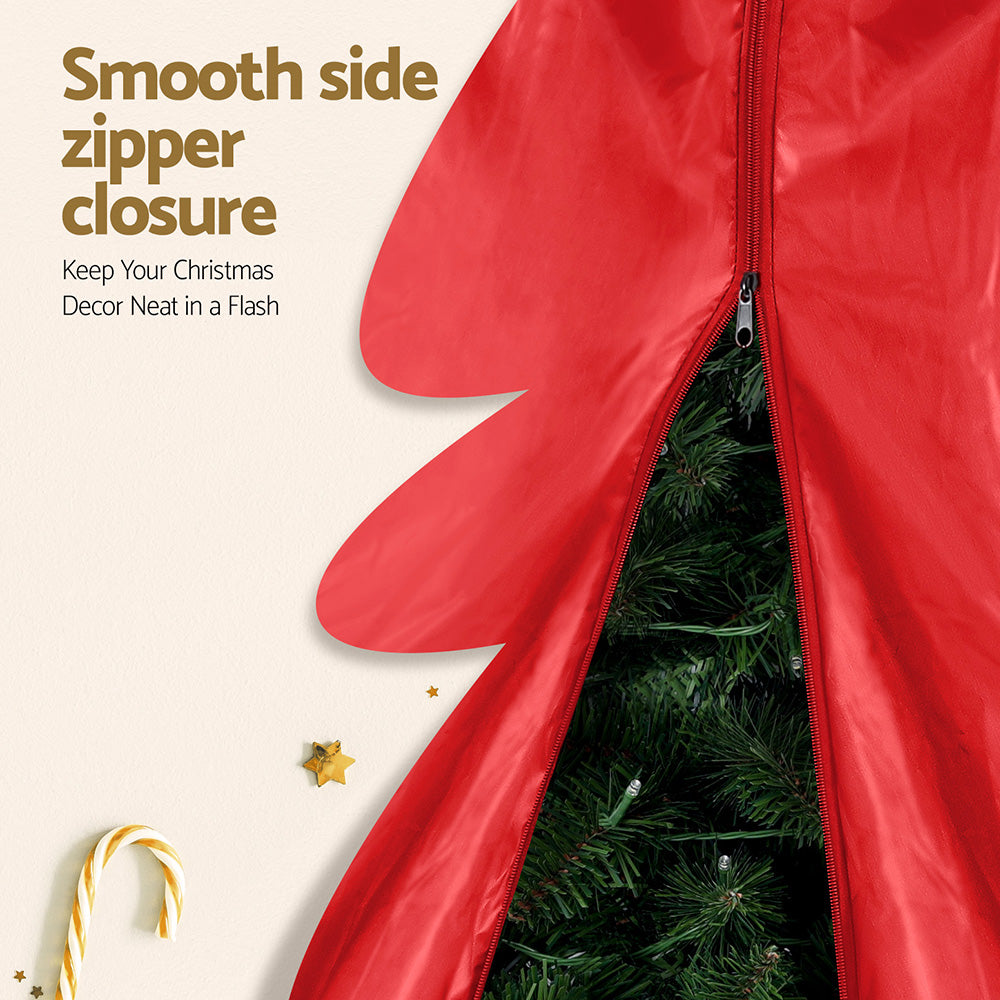 Misty Rose Jingle Jollys Christmas Tree Storage Bag Fits Up to 8ft Tree Xmas Bag Zipper Red Occasions > Christmas > Christmas Decorations