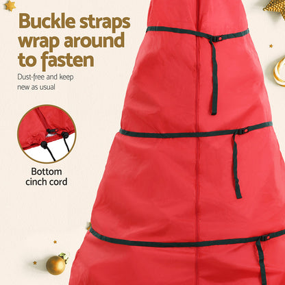 Misty Rose Jingle Jollys Christmas Tree Storage Bag Fits Up to 8ft Tree Xmas Bag Zipper Red Occasions > Christmas > Christmas Decorations