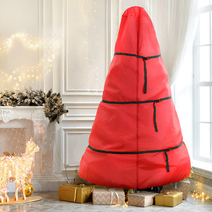 Light Gray Jingle Jollys Christmas Tree Storage Bag Fits Up to 8ft Tree Xmas Bag Zipper Red Occasions > Christmas > Christmas Decorations