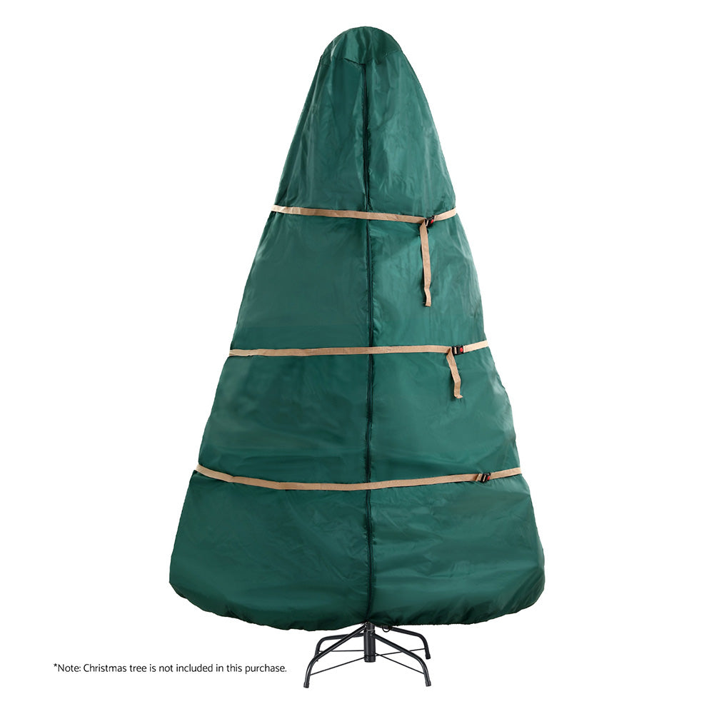 White Smoke Jingle Jollys Christmas Tree Storage Bag Fits Up to 9ft Tree Xmas Bag Green Christmas