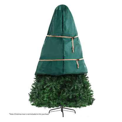 White Smoke Jingle Jollys Christmas Tree Storage Bag Fits Up to 9ft Tree Xmas Bag Green Christmas