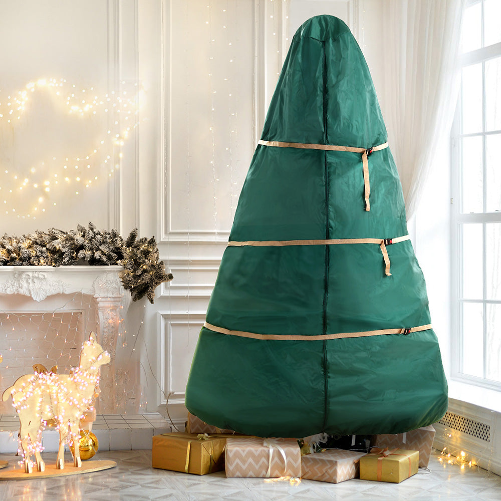 Light Gray Jingle Jollys Christmas Tree Storage Bag Fits Up to 9ft Tree Xmas Bag Green Christmas