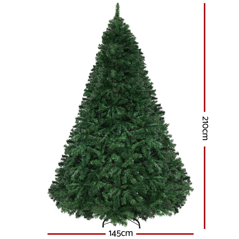 White Smoke Jingle Jollys Christmas Tree 2.1m Xmas Tree Decor 2800 LED Lights 8 Modes Occasions > Christmas > Outdoor Decorations & Lights