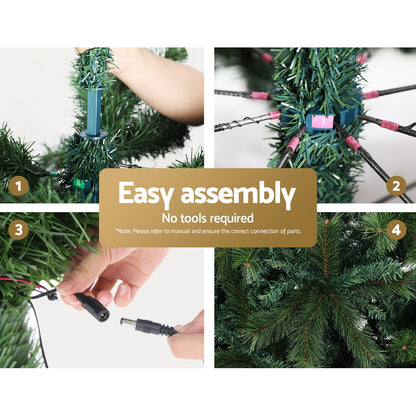 Dark Slate Gray Jingle Jollys Christmas Tree 2.1m Xmas Tree Decor 2800 LED Lights 8 Modes Occasions > Christmas > Outdoor Decorations & Lights