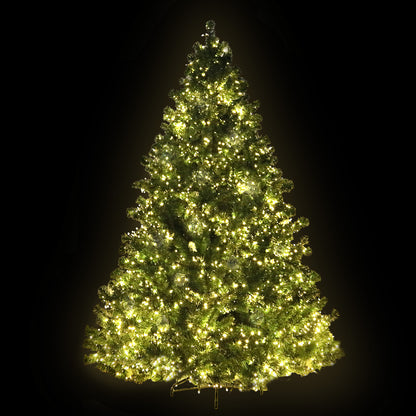 Black Jingle Jollys Christmas Tree 2.4M Xmas Tree Decorations 3190 LEDs 8 Light Mode Occasions > Christmas > Outdoor Decorations & Lights