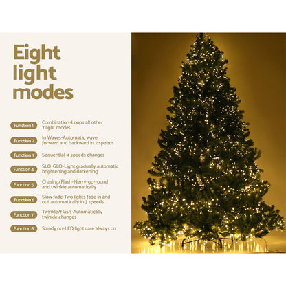 Seashell Jingle Jollys Christmas Tree 2.4M Xmas Tree Decorations 3190 LEDs 8 Light Mode Occasions > Christmas > Outdoor Decorations & Lights