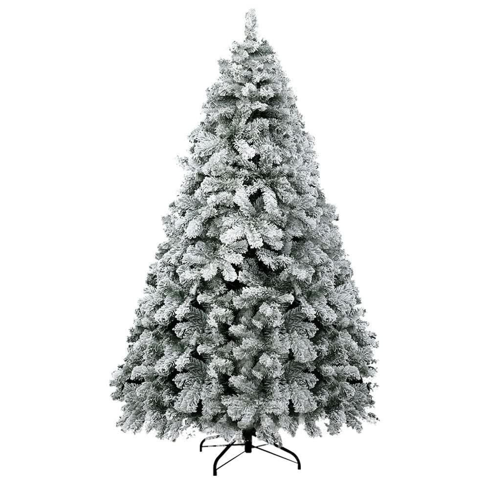 White Smoke Jingle Jollys Christmas Tree 1.8m Snow Flocked Xmas Tree Decorations 468 Tips Occasions > Christmas > Christmas Trees
