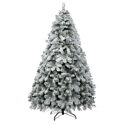 White Smoke Jingle Jollys Christmas Tree 1.8m Snow Flocked Xmas Tree Decorations 468 Tips Occasions > Christmas > Christmas Trees