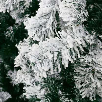 Black Jingle Jollys Christmas Tree 1.8m Snow Flocked Xmas Tree Decorations 468 Tips Occasions > Christmas > Christmas Trees