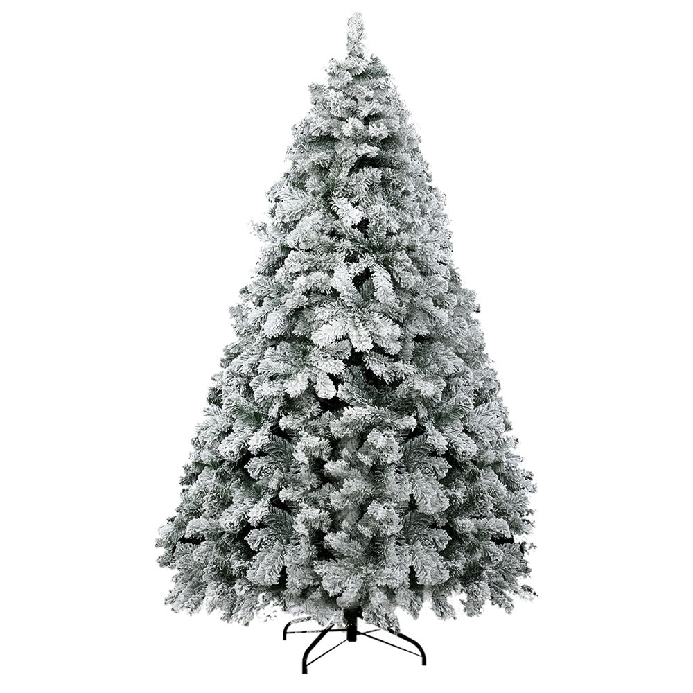 White Smoke Jingle Jollys Christmas Tree 2.1m Snow Flocked Xmas Tree Decorations 780 Tips Occasions > Christmas > Christmas Trees