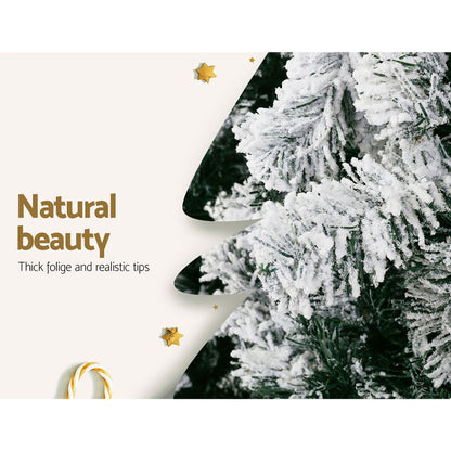 Seashell Jingle Jollys Christmas Tree 2.1m Snow Flocked Xmas Tree Decorations 780 Tips Occasions > Christmas > Christmas Trees