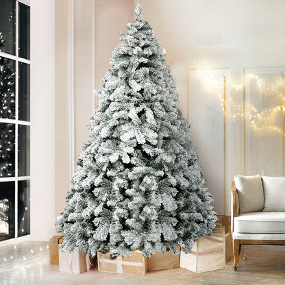 Light Gray Jingle Jollys Christmas Tree 2.1m Snow Flocked Xmas Tree Decorations 780 Tips Occasions > Christmas > Christmas Trees