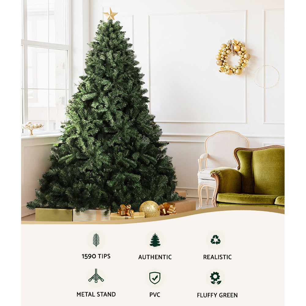 Lavender Jingle Jollys Christmas Tree 2.7m Green Xmas Tree Decorations 1590 Tips Christmas