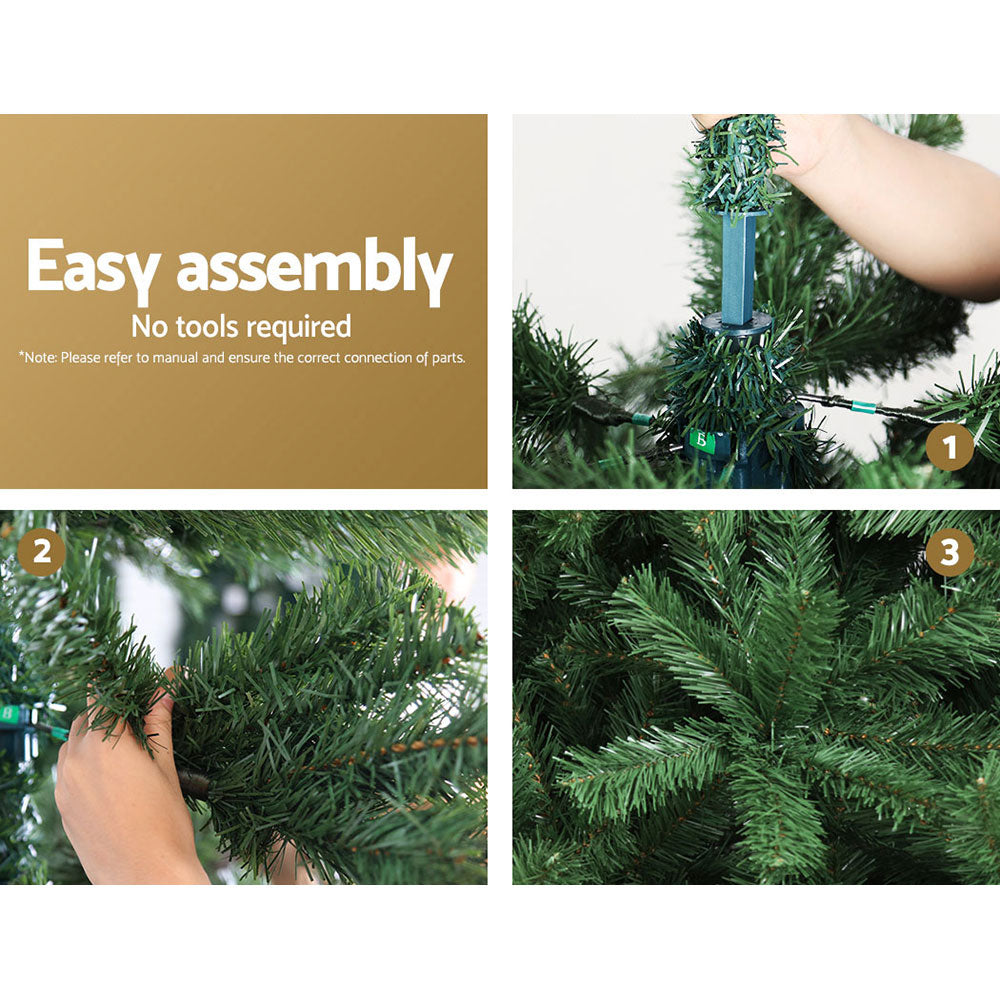 Dark Khaki Jingle Jollys Christmas Tree 2.7m Green Xmas Tree Decorations 1590 Tips Christmas