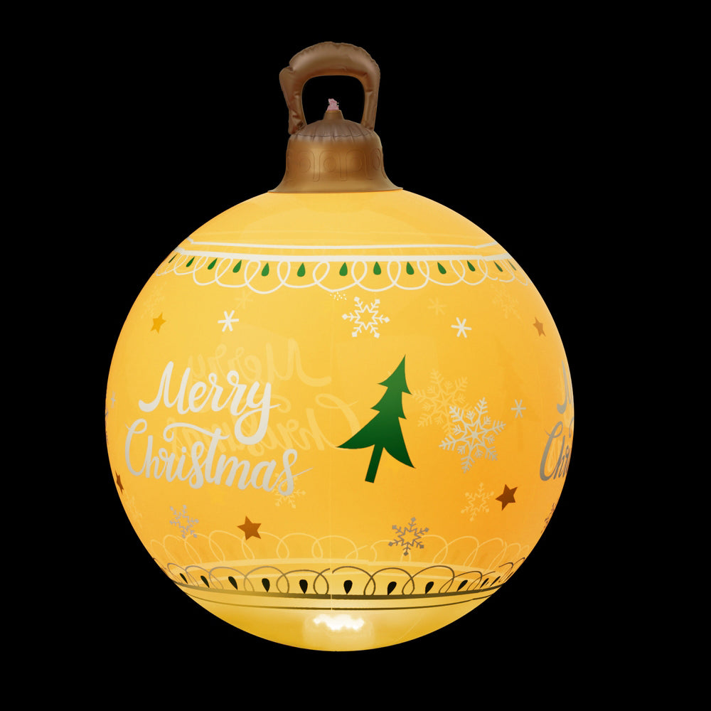 Black Jingle Jollys Christmas Inflatable Ball 60cm Led Illuminated Xmas Decoration Christmas