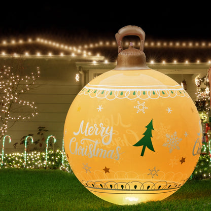 Black Jingle Jollys Christmas Inflatable Ball 60cm Led Illuminated Xmas Decoration Christmas