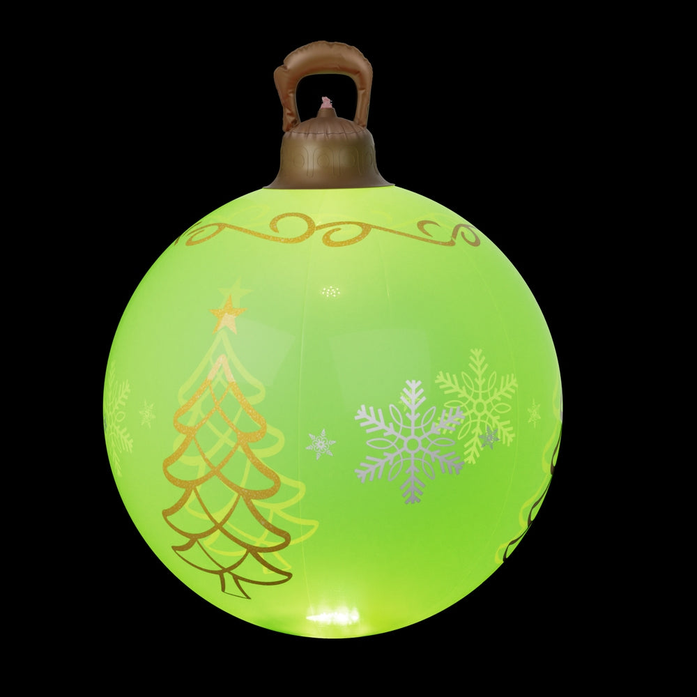 Black Jingle Jollys Christmas Inflatable Ball 60cm Led Illuminated Xmas Decoration Christmas