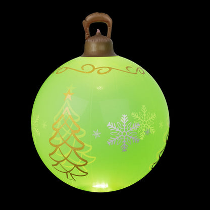 Black Jingle Jollys Christmas Inflatable Ball 60cm Led Illuminated Xmas Decoration Christmas