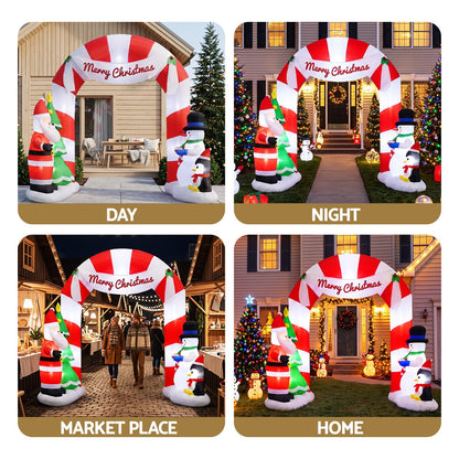 Seashell Jingle Jollys Christmas Inflatable Archwary Santa 3M Illuminated Decorations Occasions > Christmas > Christmas Decorations