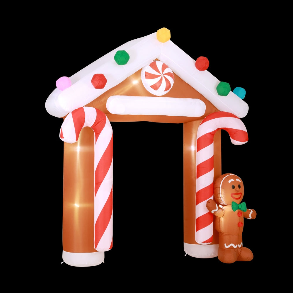 Black Jingle Jollys Christmas Inflatable Archwary Ginger 2.8M Illuminated Decorations Occasions > Christmas > Christmas Decorations