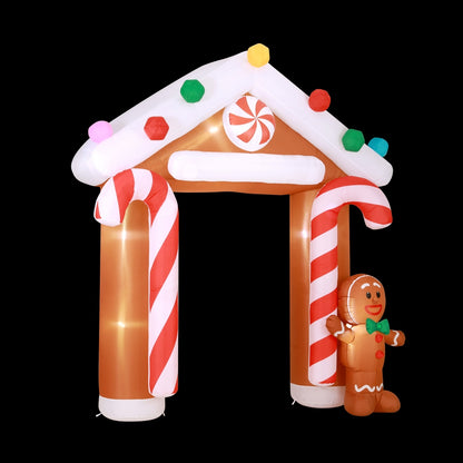 Black Jingle Jollys Christmas Inflatable Archwary Ginger 2.8M Illuminated Decorations Occasions > Christmas > Christmas Decorations
