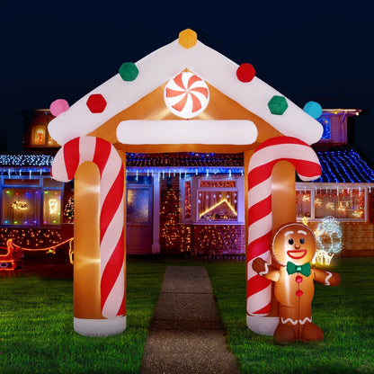 Black Jingle Jollys Christmas Inflatable Archwary Ginger 2.8M Illuminated Decorations Occasions > Christmas > Christmas Decorations