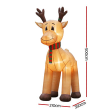 White Smoke Jingle Jollys Christmas Inflatable Reindeer 5M Illuminated Decorations Occasions > Christmas > Christmas Decorations
