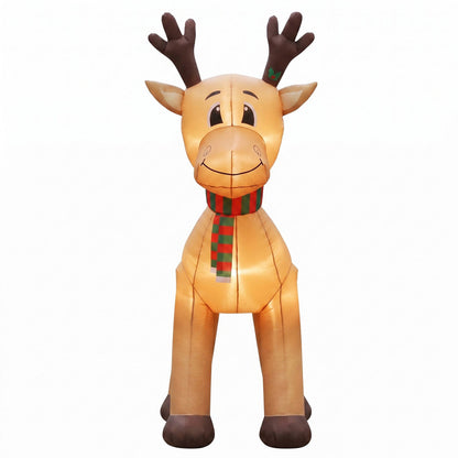 White Smoke Jingle Jollys Christmas Inflatable Reindeer 5M Illuminated Decorations Occasions > Christmas > Christmas Decorations