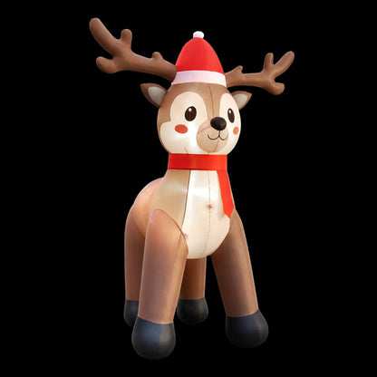 Black Jingle Jollys Christmas Inflatable Reindeer 2.5M Illuminated Decorations Occasions > Christmas > Outdoor Decorations & Lights