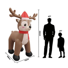 White Smoke Jingle Jollys Christmas Inflatable Reindeer 2.5M Illuminated Decorations Occasions > Christmas > Outdoor Decorations & Lights