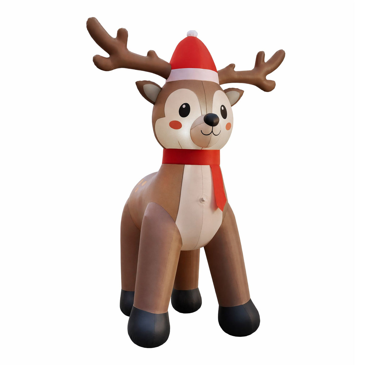 White Smoke Jingle Jollys Christmas Inflatable Reindeer 2.5M Illuminated Decorations Occasions > Christmas > Outdoor Decorations & Lights