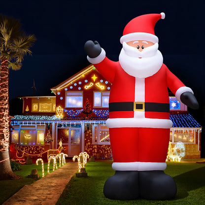 Black Jingle Jollys Christmas Inflatable Santa 5M Illuminated Decorations Occasions > Christmas > Christmas Decorations