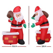 White Smoke Jingle Jollys Christmas Inflatable Santa Illuminated Decorations Occasions > Christmas > Christmas Decorations