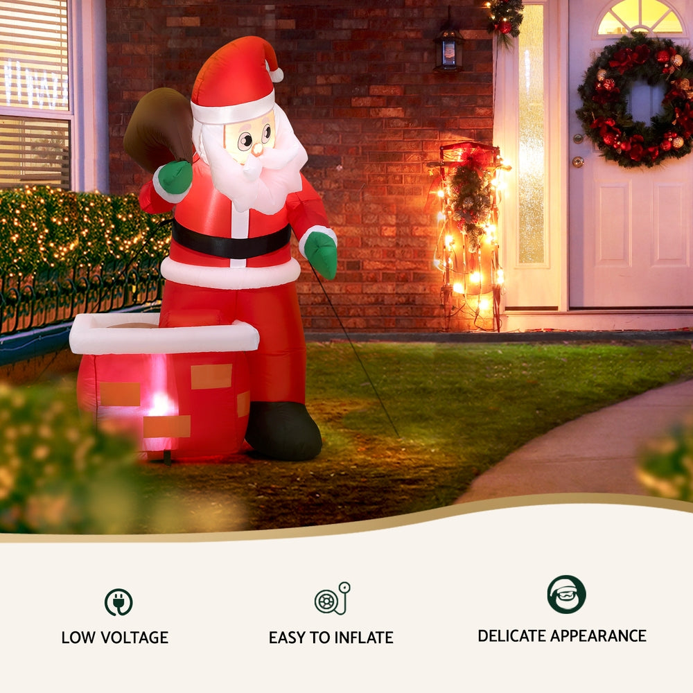 Seashell Jingle Jollys Christmas Inflatable Santa Illuminated Decorations Occasions > Christmas > Christmas Decorations